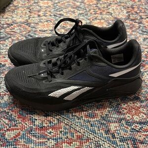 Reebok Nano X Black, Purple, and White Training Shoes